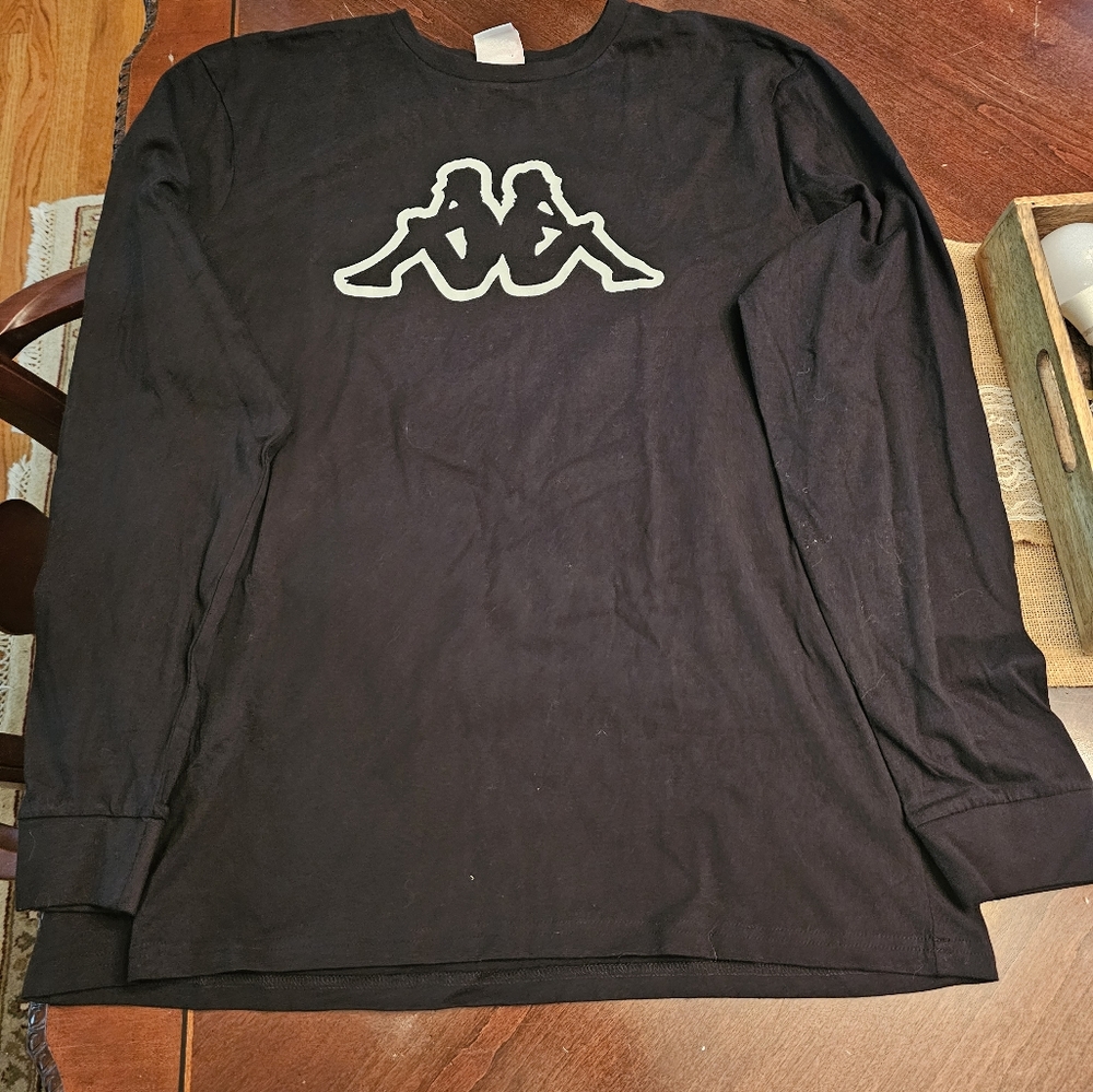 Black long Sleeve KAPPA t-shirt NWT - Picture 1 of 6